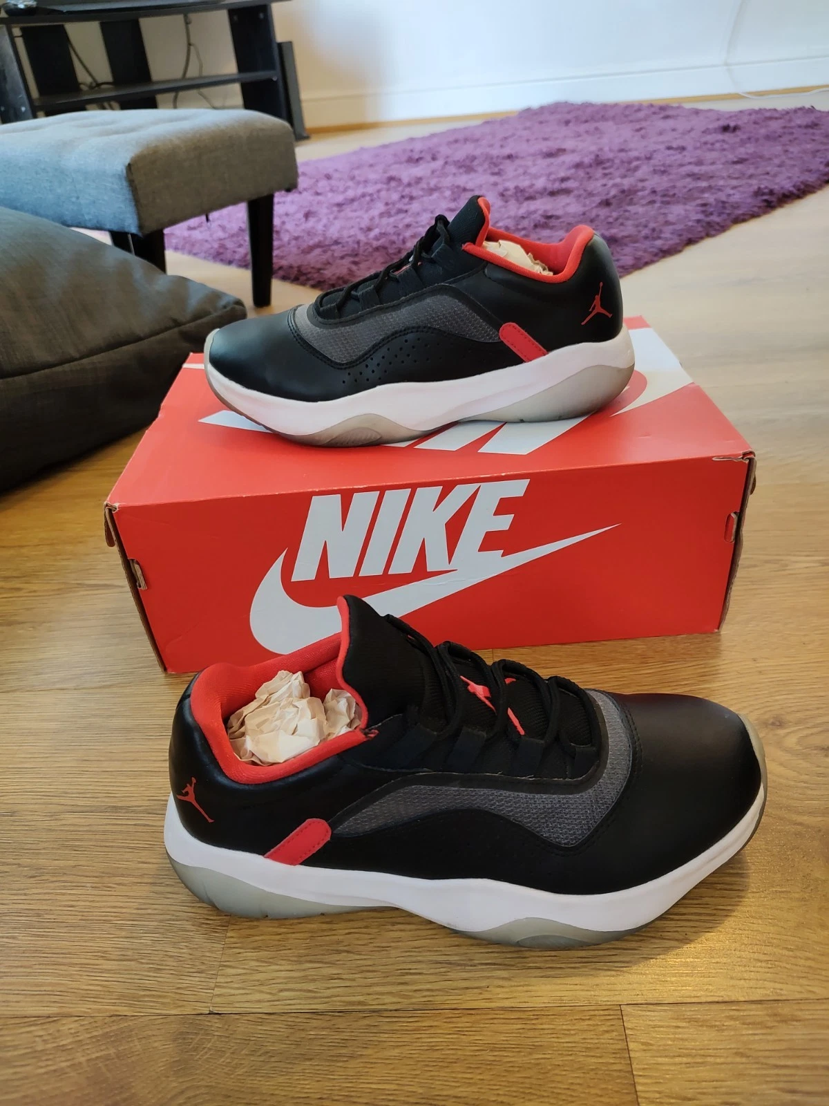 NIKE JORDAN 11 CMFT GS SCARPE DA GINNASTICA BASSE NERE TAGLIA UK 5 5