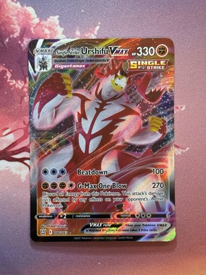 Carta Pokemon Single Strike Urshifu VMAX (086/163) Ultra Rara - Battle Styles - Con Toploader TitanCards