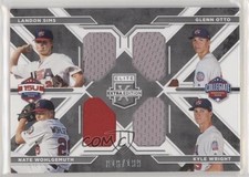 2016 Elite Extra Edition USA Baseball Quad Materials Kyle Wright Landon Sims 0pm