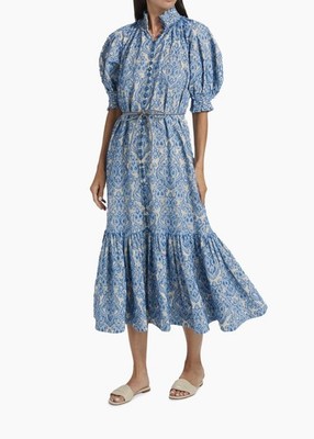 ZIMMERMANN Wylie Lantern midi dress Size 1 | eBay