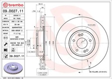 Disque de frein (à l'unité) BREMBO 09.D027.11 KIA STINGER 3.3 T-GDI 4WD 4x4