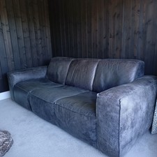 vintage Timothy Oulton style modular leather sofa chair 1960s 70s style Heals