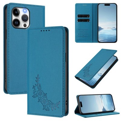 For Motorola Infinix Magnetic Card Wallet Case Leather Hot Rose Flip Stand Cover