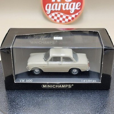 MINICHAMPS 1/43 VW Volkswagen 1600 1966 Cream White 430055300 | eBay