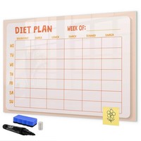 Magnettafel Aus Glas Mit Marker ZubehöRset WöChentlicher Mahlzeitenplaner