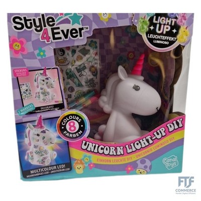 Canal Toys - Style 4 ever OFG 293- DIY Einhorn LED Light Up, Dekorieren Sie Ihre