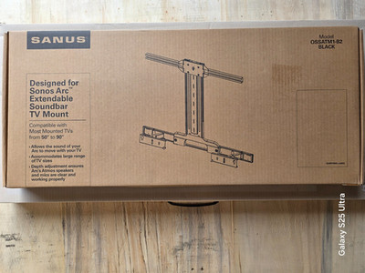 SANUS Sonos Arc Extendable Soundbar TV Mount OSSATM1-B2