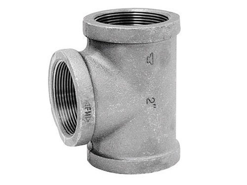Anvil 8700120408 Black Finish Malleable Iron Pipe Fitting Tee 3/8 in. NPT Female