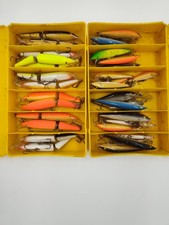 Lot 25+ Rapala Fishing Lures Vintage Mixed Tackle Box Minnow Jointed Shad Rap