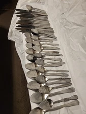  Vintage Flatware 38 Piece Lot Of 15 Knives 23 Spoons Misc Manufacturers Preown