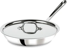 All-Clad D3 3-Ply Stainless Steel Fry Pan with Lid 10 Inch