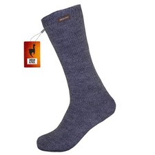 HANDMADE ANDEAN ALPACA OVER THE CALF LIGHT GRAY SOCKS