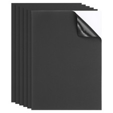 6pcs Waterproof Self-Adhesive Nylon Repair Patch 8 x 6 Inch, Black