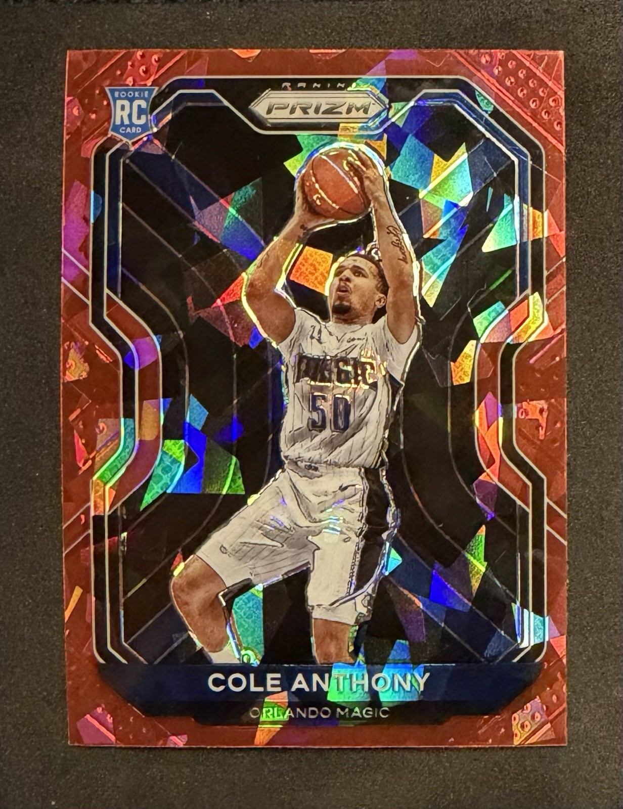 2020-21 Panini Prizm - Cole Anthony #292 Red Ice Prizm (RC) - Magic