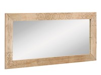 Bad Spiegel Laos 147X70 Mit Holzrahmen Wandspiegel Massiv Holz BadmöBel Natur