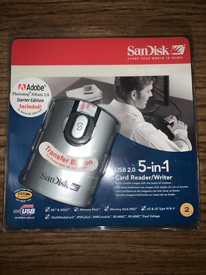 SanDisk ImageMate USB 2.0 5-in-1 Card Reader/Writer SDDR-99-A15 NEW