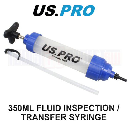 US PRO Tools 350 ml jeringa de inspección/transferencia de fluido de aceite y freno 3493 - Imagen 1 de 3