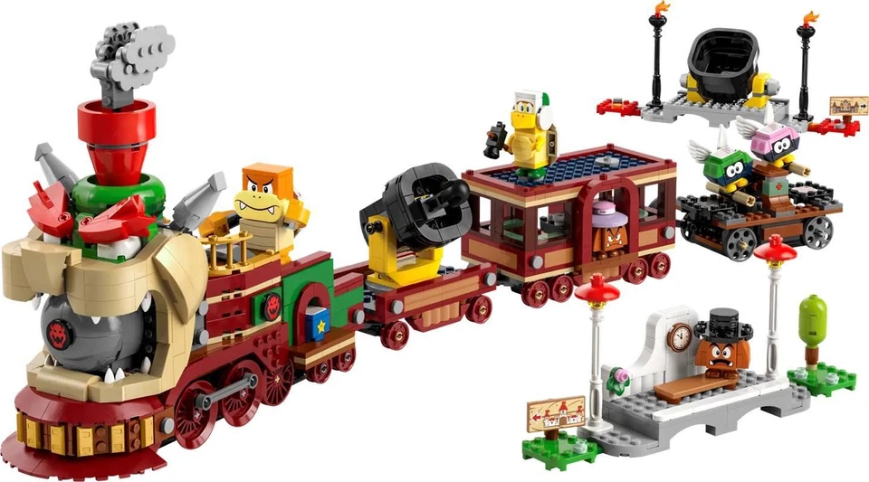 71437 LEGO SUPER MARIO BOWSER EXPRESS TRENO TRENINO 1392 MATTONCINI +9 SIGILLATO