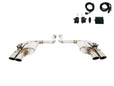 Ulter Edelstahl Klappenauspuff mit Elektronik je 2x100mm Ford Mustang 2014-2017