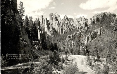 Vtg Postcard-Cathedral Spire in the Black Hills