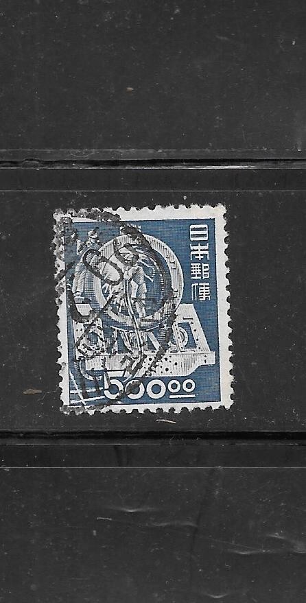 JAPAN SC#521 B 1952 500 YEN VF USED LOCOMOTIVE ASSEM. DEFINITIVE