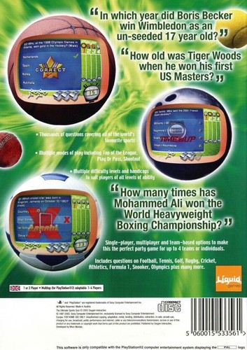 The Ultimate Sports Quiz PC CD Rom 2006 Computer Video Game - Picture 2 of 2