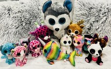 Lot of 13 TY Beanie Boos Plush Stuffed Animals Sm, Med And Jumbo - 4 with tags