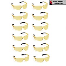 PYRAMEX ZTEK AMBER SAFETY GLASSES SHOOTING RANGE EYEWEAR S2530S Z87  12 PAIR 