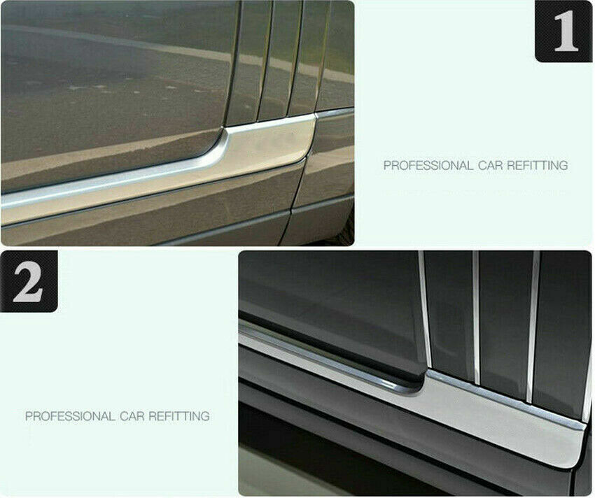 Silver Door Side Body Trim Strip Kit Fit For LR Range Rover Vogue L405 ...