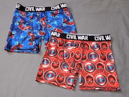 Boy's Spiderman Underwear Boxer Briefs Size Medium 8 Youth NEW Captain America - Picture 3 of 8