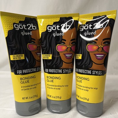 A Lot Of 3 Got2b Glued Bonding Glue For Protective Styles 6 Ounces ￼