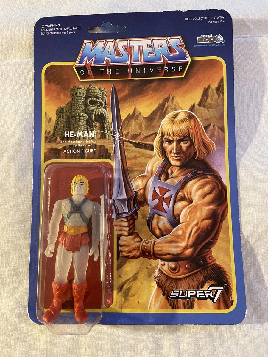 Mattel Super7 Reaction MOTU Masters of the Universe Nerd Block He