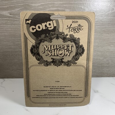 CORGI, FOZZIE, MUPPET SHOW, 2031, NEW, VINTAGE HENSON ASSOCIATES