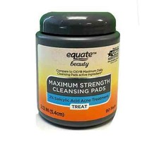 Equate Maximum Strength Cleansing Pads w/ 2 Salicylic Acid for Acne Care 90 ct