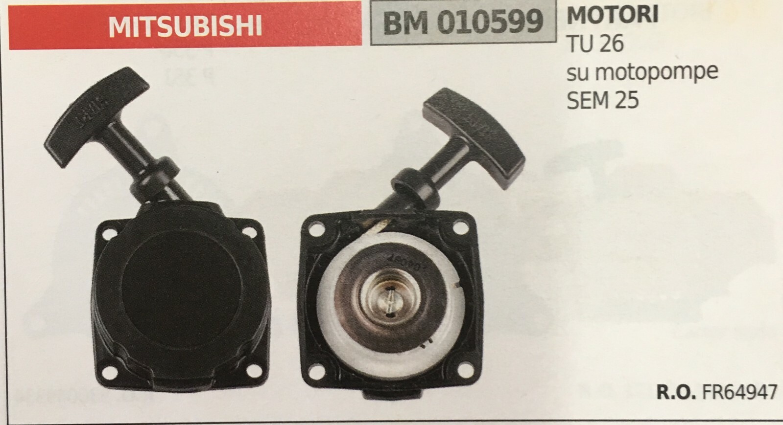 Kit Avviamento a Strappo Mitsubishi BM010599 Brumar TL 43 52