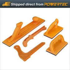 POWERTEC Safety Push Block and Stick Set with  Ergonomic Handles 5 Pack (71009)