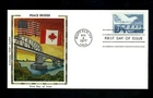 US FDC #1721 Colorano 1977 Buffalo NY Peace Bridge Anniversary Canada