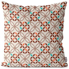 VOID Kissenbezug Retro Grafik Muster 60er 70er Vintage Ostern Orange Beige