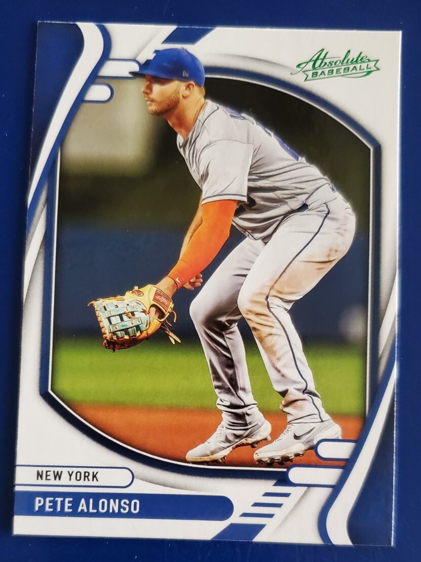2022 Panini Absolute Pete Alonso New York Mets Green Parallel #34