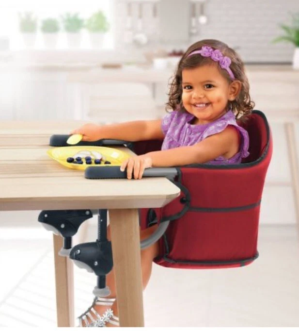 CHICCO Caddy Nature Gray Portable Hook-On Chair For Children up to 37 lb. - New!