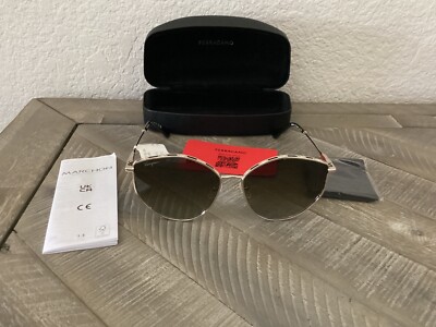 NWT FERRAGAMO Gancini Tea Cup 59mm Gradient Round Sunglasses, $380