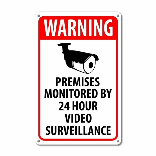 Security Surveillance Signs Sign Burglar Robber Thief Video Warning for sale online eBay