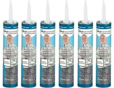 Dicor 351CSCL-1 QTY. 6, Non-Sag HAPS Free Roof Sealant; 10.3 oz., Clear