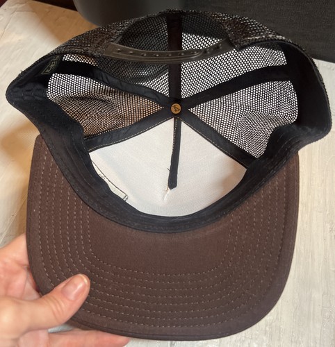 NEW LEGACY 🪵Woodgrain Koloa Rum Snapback Trucker Hat Flat Brim Adjustable Mesh - Picture 7 of 9
