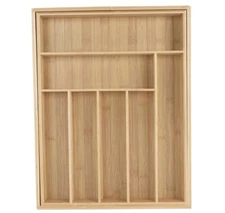 Tnfeeon Kitchen Silverware Organizer Expandable 9 Slot 