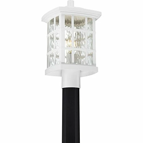 Quoizel SNN9009W 1-Light Stonington Outdoor Lantern in Fresco - Picture 4 of 9
