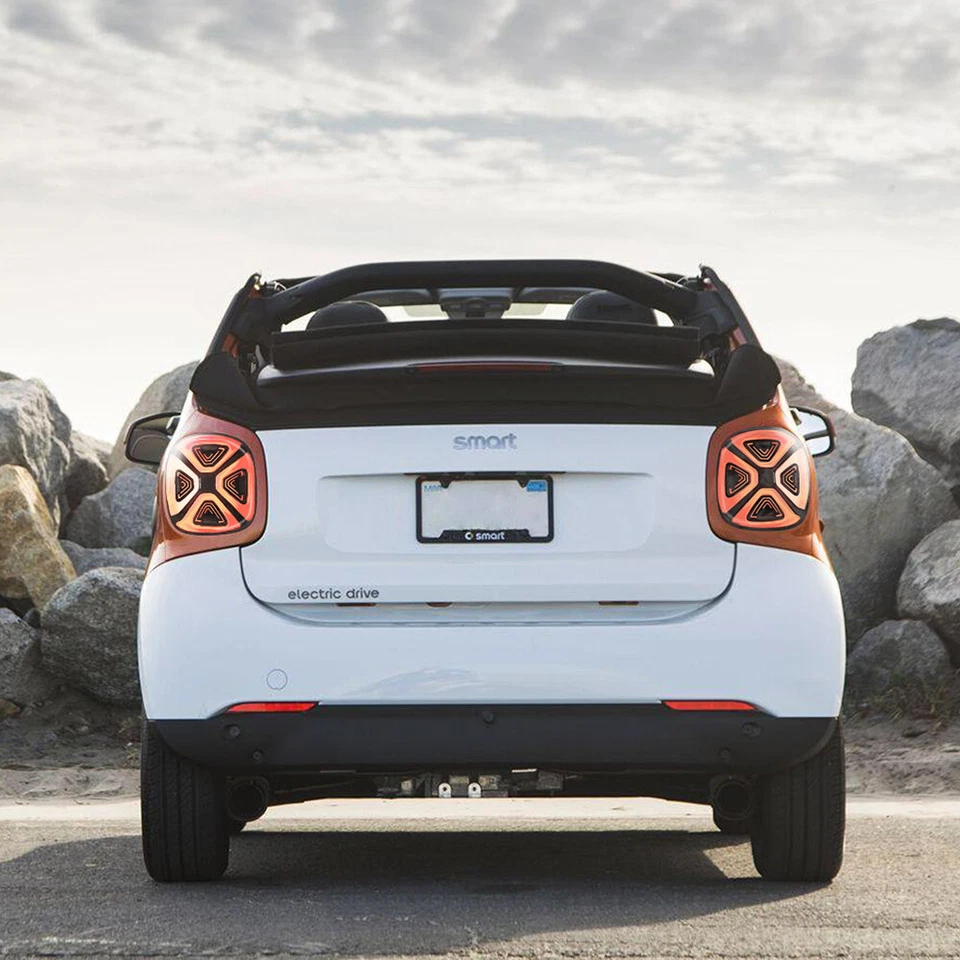 2015-2019 LED Tail Lights Smoked Lens For Mercedez Benz Smart 453 Fortwo Forfour - Image 4 of 4