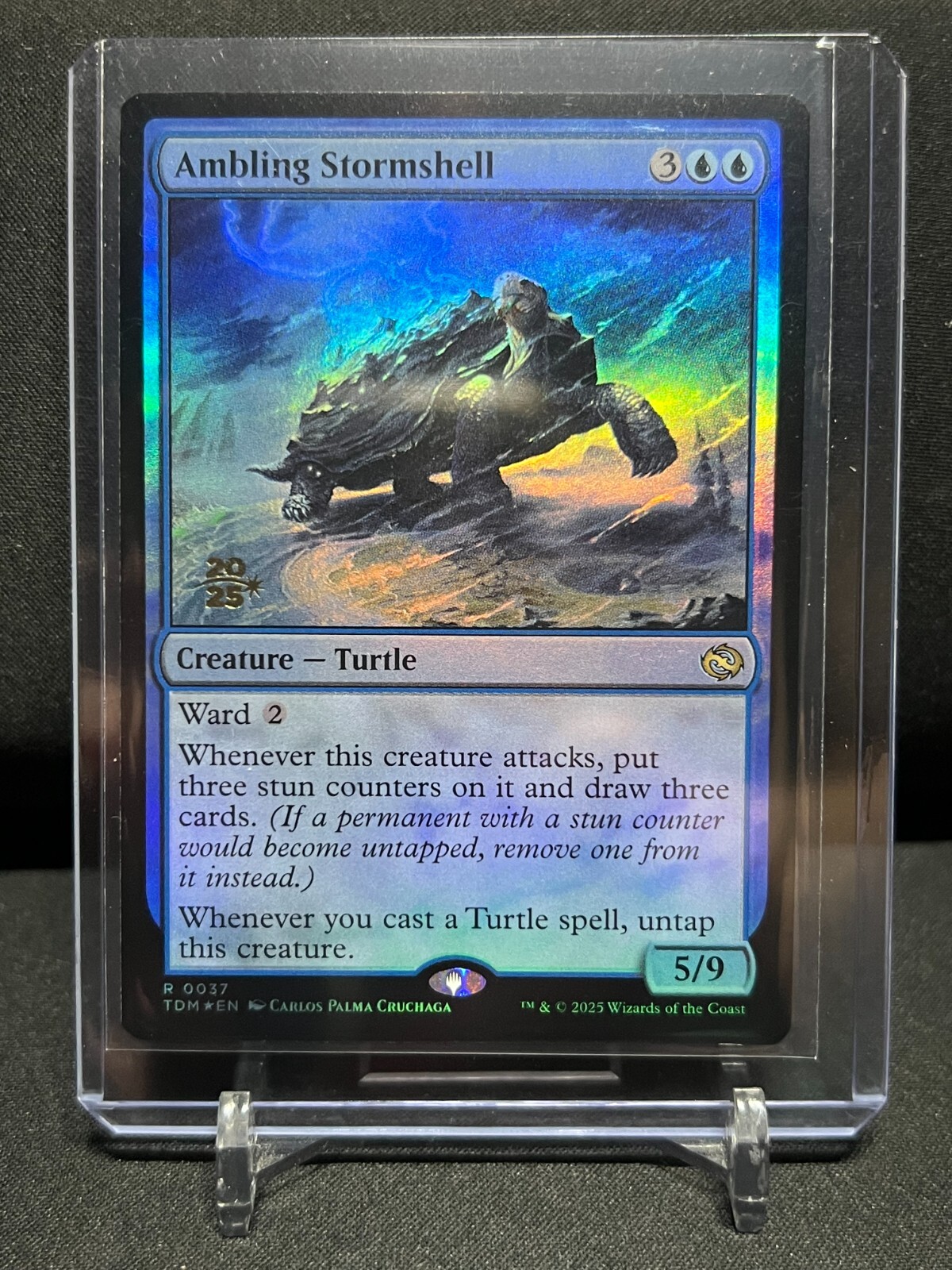 Ambling Stormshell - Prerelease Foil  - MTG Magic 2025 Tarkir: Dragonstorm - NM