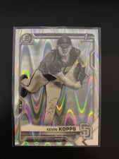 2021 Bowman Chrome Draft Black and White RayWave Refractors #BDC7 Kevin Kopps 