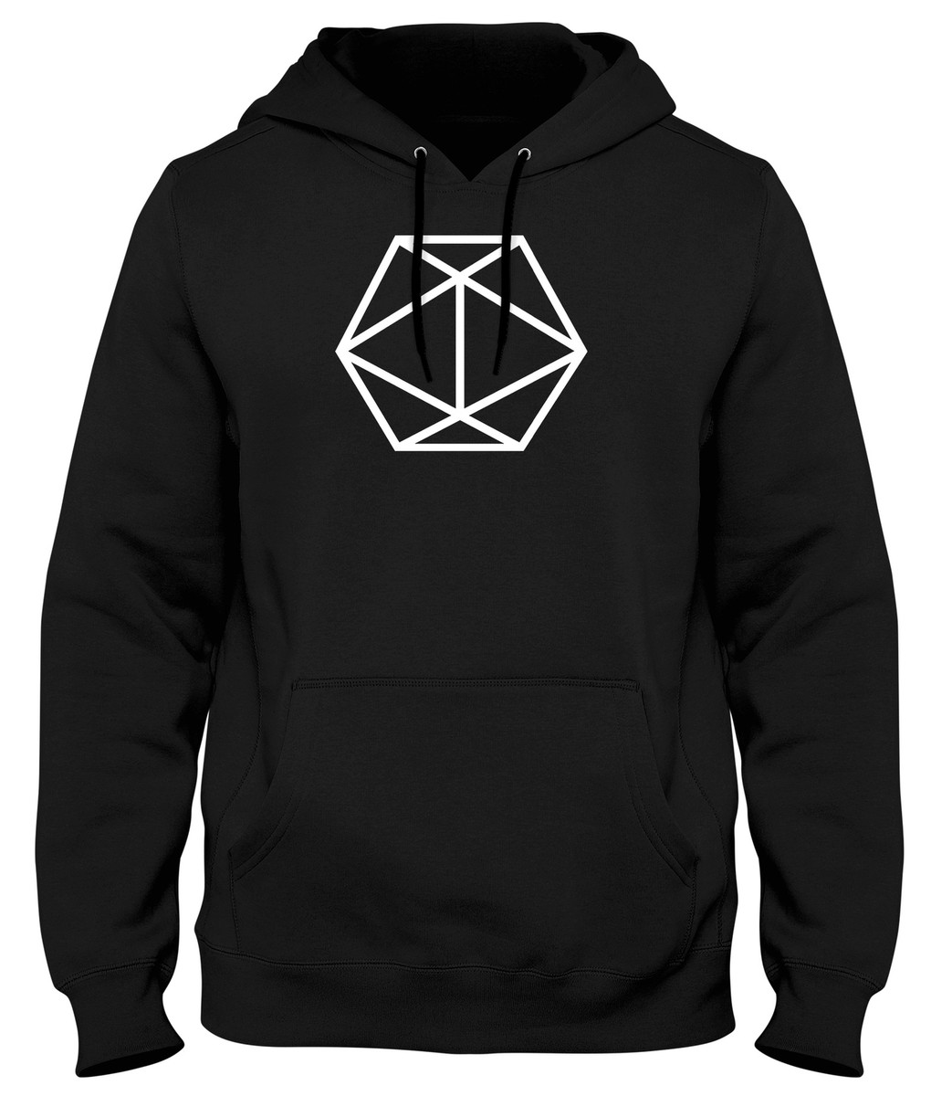 Geometric 3D Hexagon Mens Womens Unisex Hoodie UK
